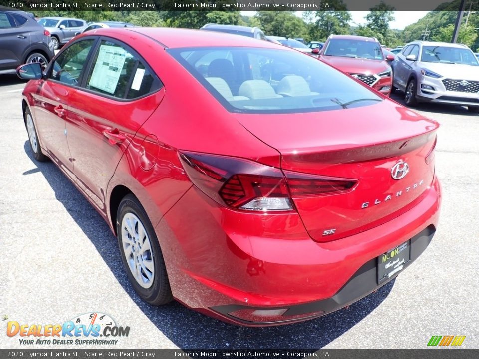 2020 Hyundai Elantra SE Scarlet Red Pearl / Gray Photo #6