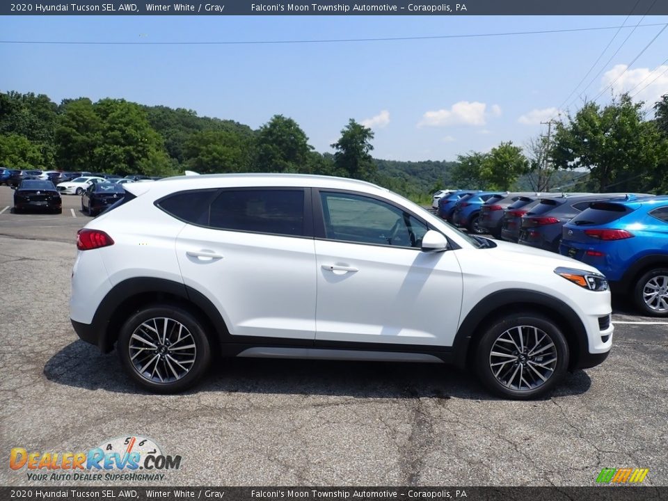 2020 Hyundai Tucson SEL AWD Winter White / Gray Photo #1