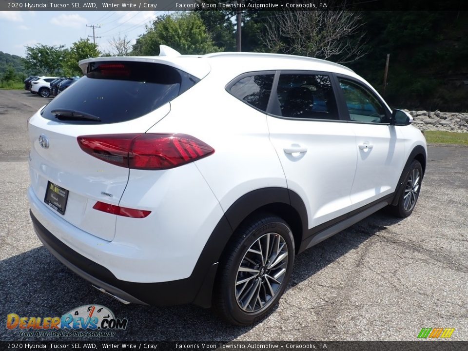 2020 Hyundai Tucson SEL AWD Winter White / Gray Photo #2