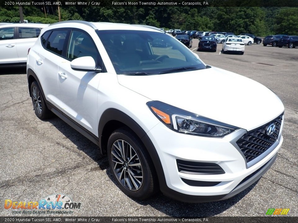 2020 Hyundai Tucson SEL AWD Winter White / Gray Photo #3