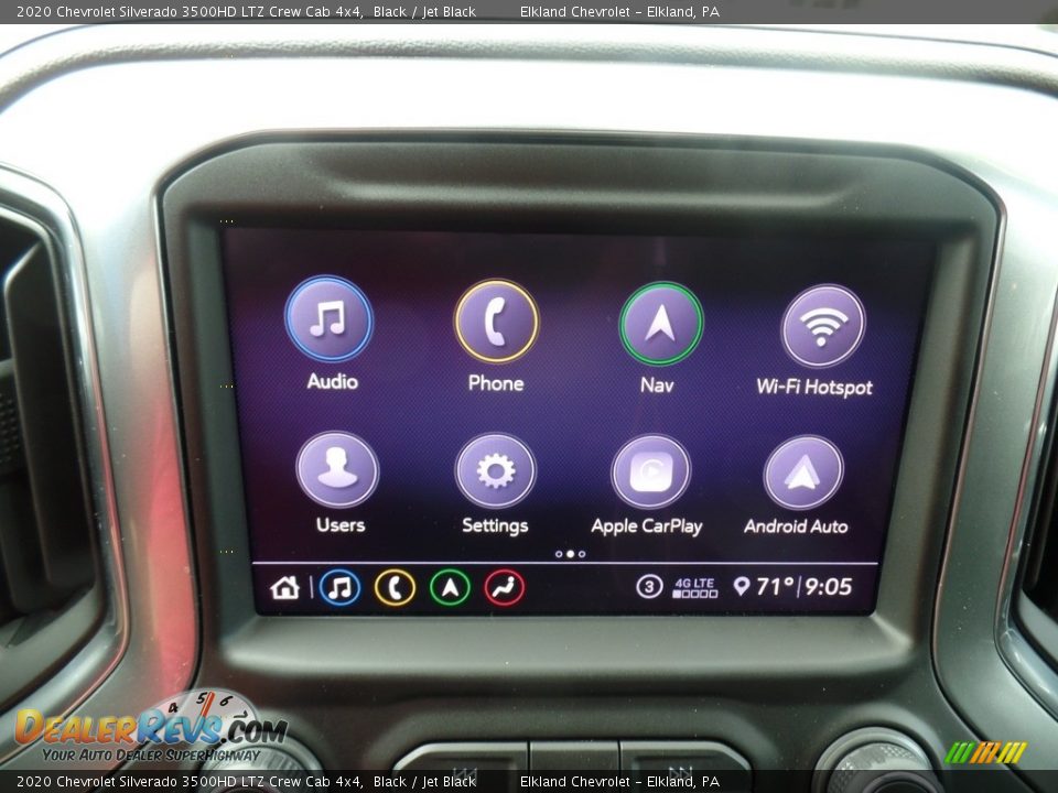2020 Chevrolet Silverado 3500HD LTZ Crew Cab 4x4 Black / Jet Black Photo #34