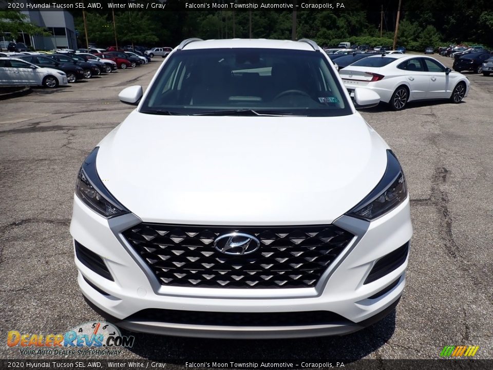 2020 Hyundai Tucson SEL AWD Winter White / Gray Photo #4