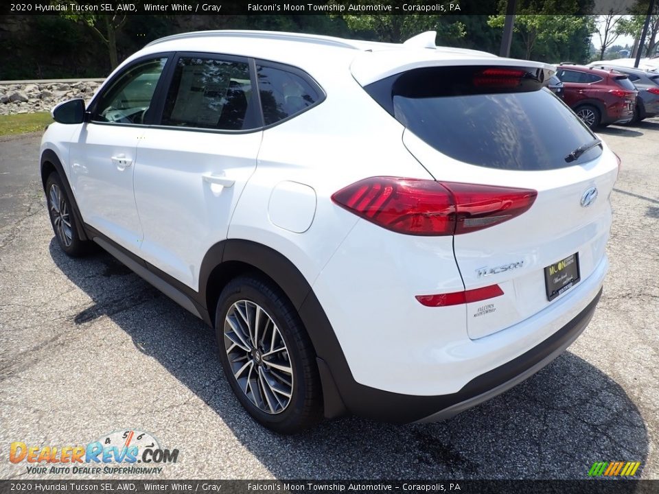 2020 Hyundai Tucson SEL AWD Winter White / Gray Photo #6