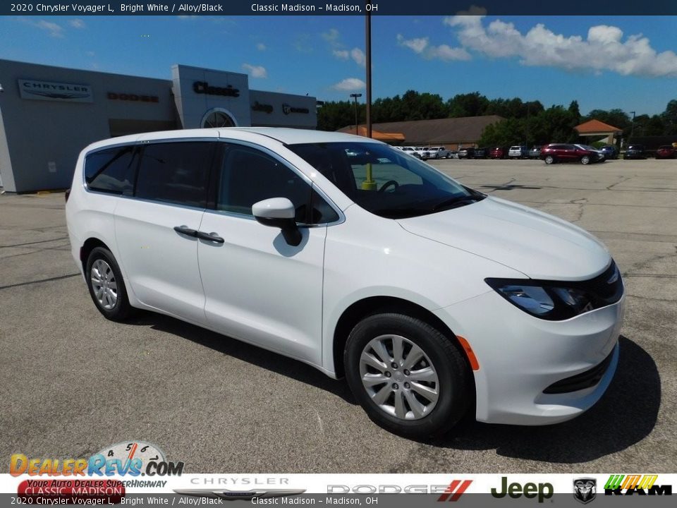 2020 Chrysler Voyager L Bright White / Alloy/Black Photo #1