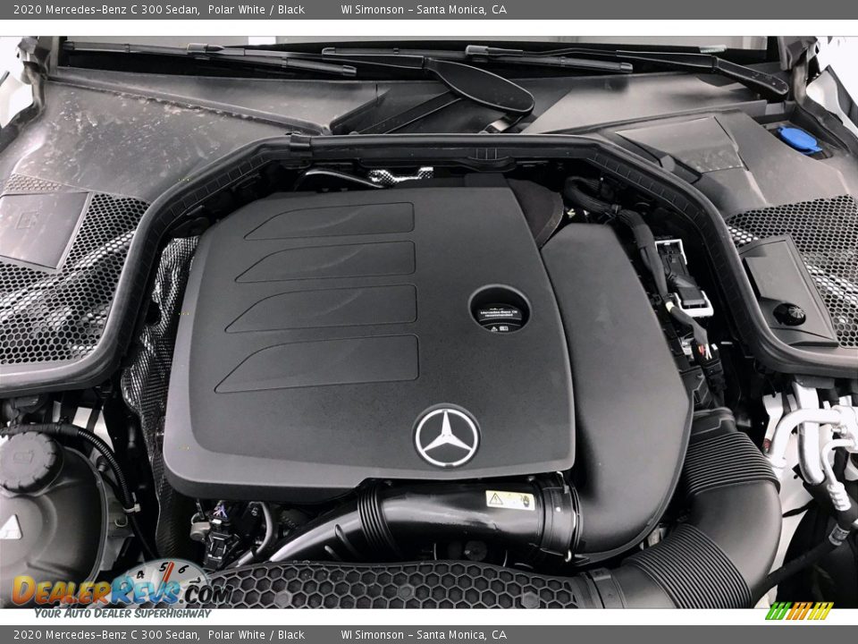 2020 Mercedes-Benz C 300 Sedan Polar White / Black Photo #8