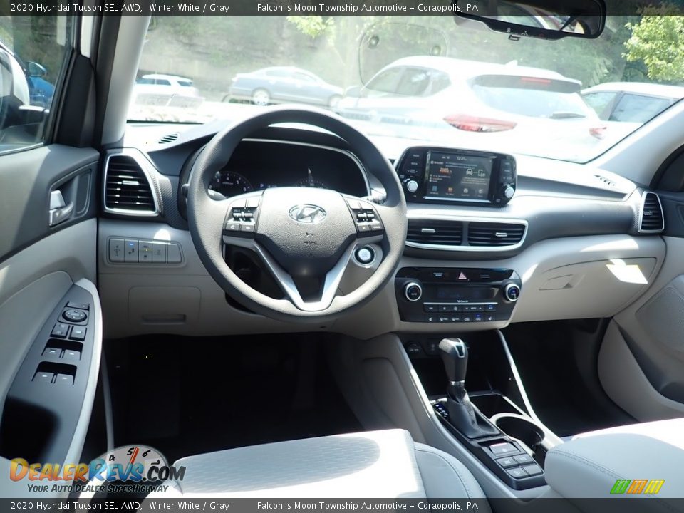 2020 Hyundai Tucson SEL AWD Winter White / Gray Photo #9