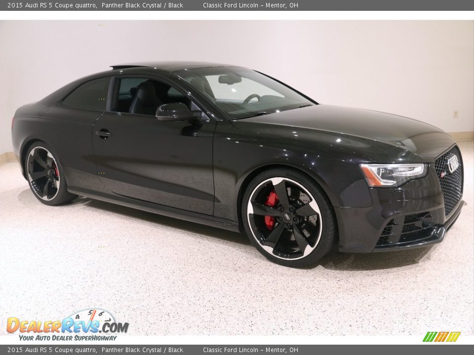 2015 Audi RS 5 Coupe quattro Panther Black Crystal / Black Photo #1