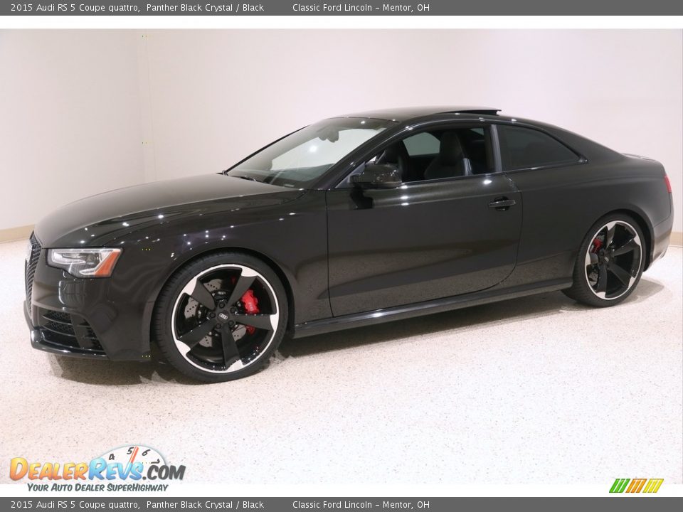 2015 Audi RS 5 Coupe quattro Panther Black Crystal / Black Photo #3