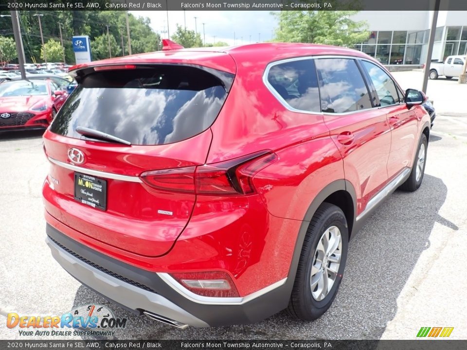 2020 Hyundai Santa Fe SEL AWD Calypso Red / Black Photo #2