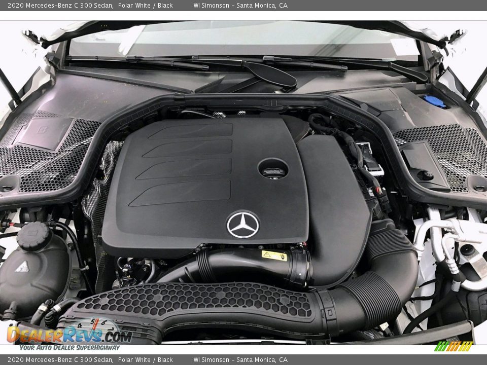 2020 Mercedes-Benz C 300 Sedan Polar White / Black Photo #8