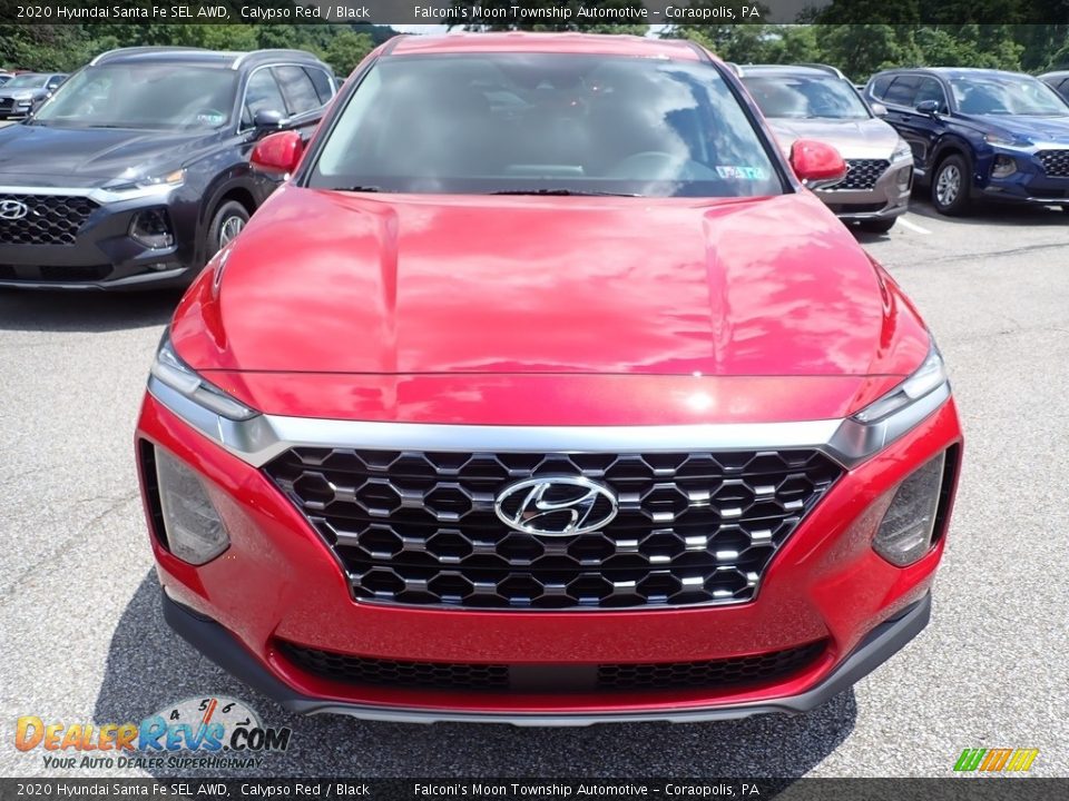 2020 Hyundai Santa Fe SEL AWD Calypso Red / Black Photo #4