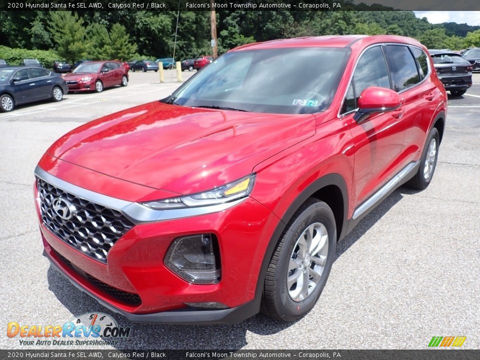 2020 Hyundai Santa Fe SEL AWD Calypso Red / Black Photo #5