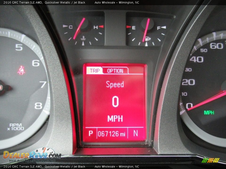 2016 GMC Terrain SLE AWD Quicksilver Metallic / Jet Black Photo #16