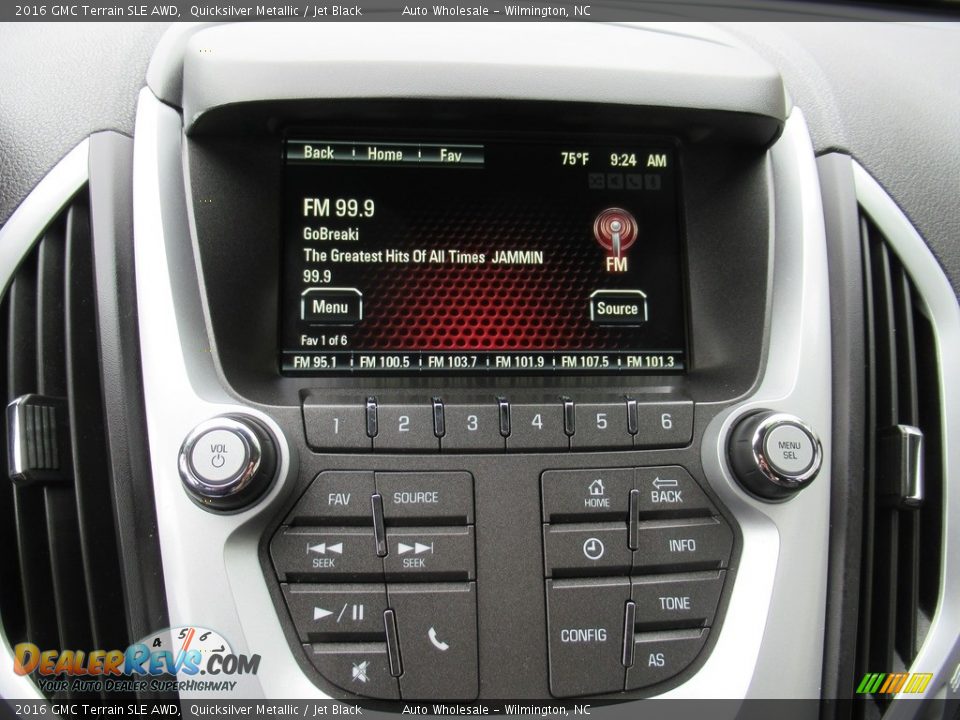 2016 GMC Terrain SLE AWD Quicksilver Metallic / Jet Black Photo #17