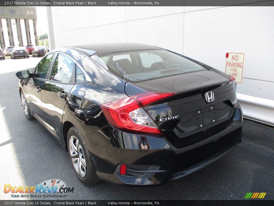 2017 Honda Civic LX Sedan Crystal Black Pearl / Black Photo #2