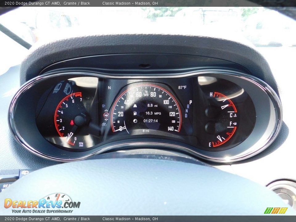 2020 Dodge Durango GT AWD Granite / Black Photo #14