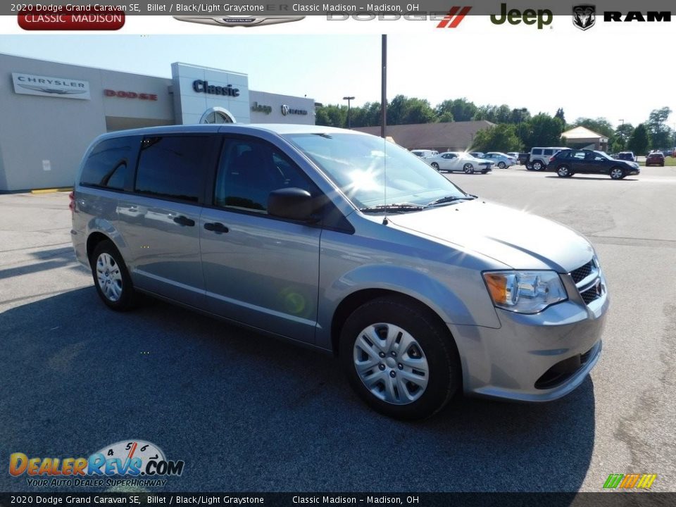 2020 Dodge Grand Caravan SE Billet / Black/Light Graystone Photo #1