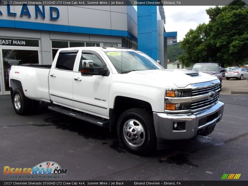 2017 Chevrolet Silverado 3500HD LTZ Crew Cab 4x4 Summit White / Jet Black Photo #3