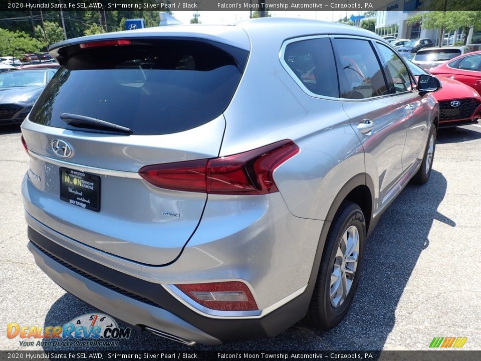 2020 Hyundai Santa Fe SEL AWD Shimmering Silver Pearl / Black Photo #2