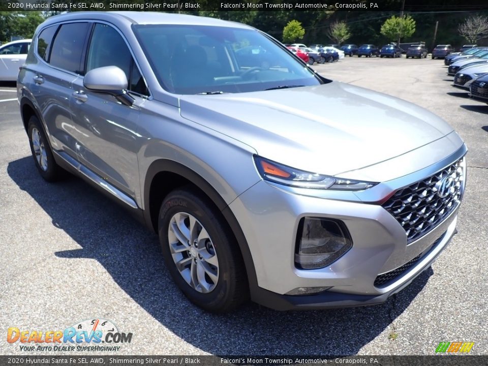 2020 Hyundai Santa Fe SEL AWD Shimmering Silver Pearl / Black Photo #3