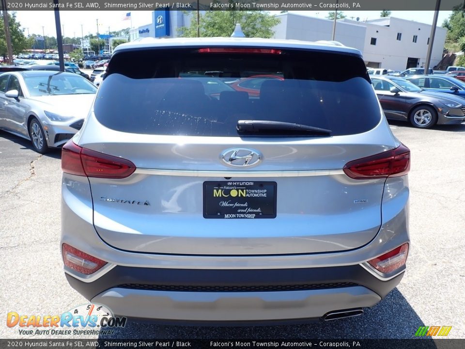 2020 Hyundai Santa Fe SEL AWD Shimmering Silver Pearl / Black Photo #6