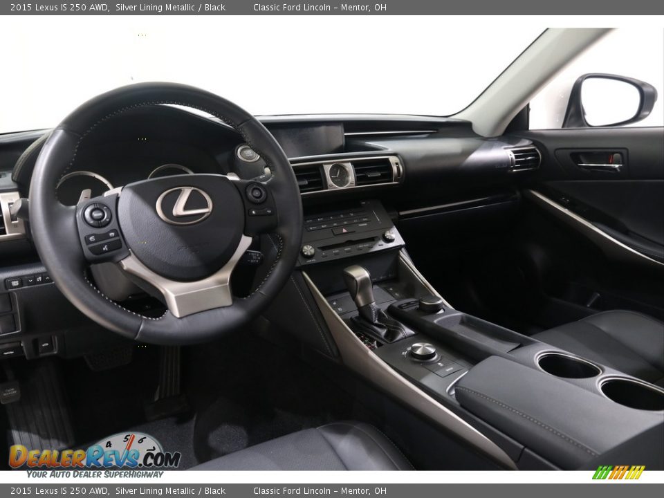 Black Interior - 2015 Lexus IS 250 AWD Photo #7