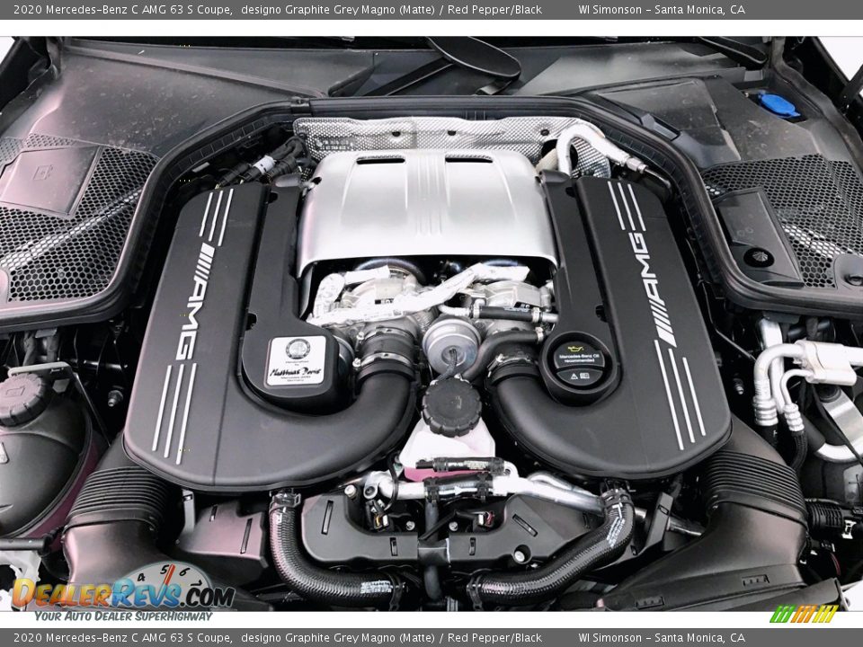 2020 Mercedes-Benz C AMG 63 S Coupe 4.0 Liter AMG biturbo DOHC 32-Valve VVT V8 Engine Photo #8