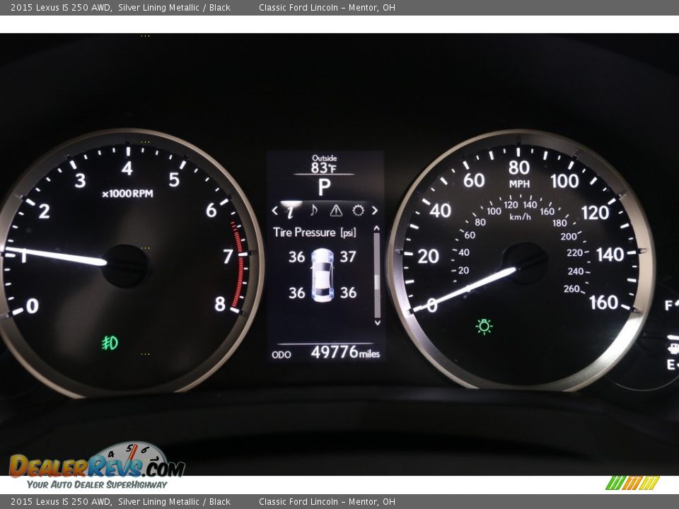 2015 Lexus IS 250 AWD Gauges Photo #10