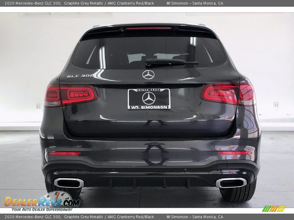 2020 Mercedes-Benz GLC 300 Graphite Grey Metallic / AMG Cranberry Red/Black Photo #3