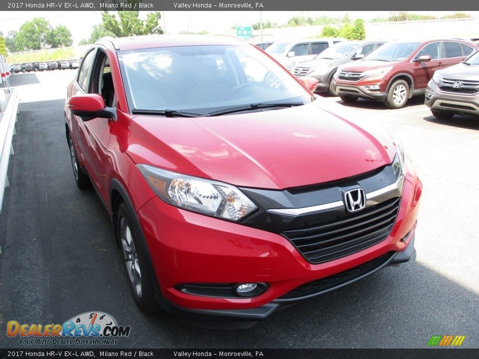 2017 Honda HR-V EX-L AWD Milano Red / Black Photo #8