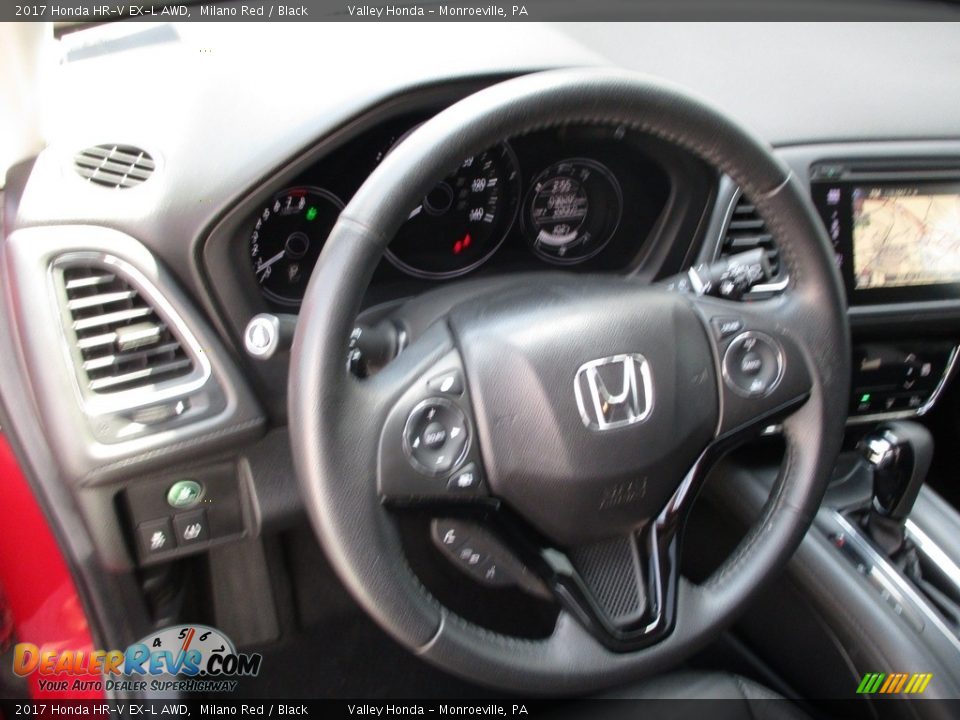 2017 Honda HR-V EX-L AWD Milano Red / Black Photo #15
