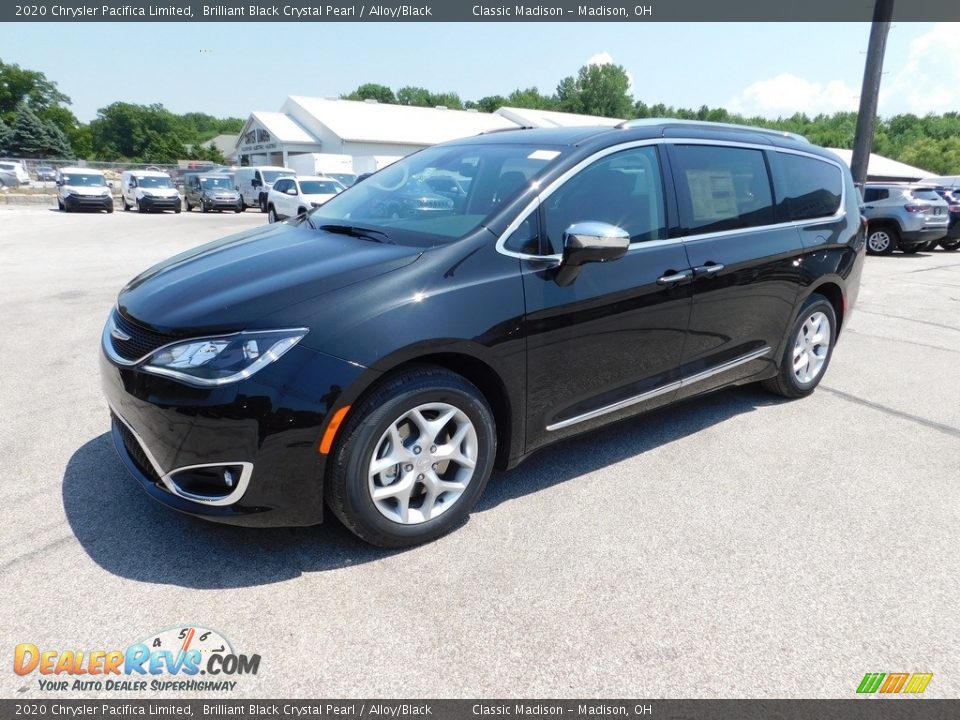2020 Chrysler Pacifica Limited Brilliant Black Crystal Pearl / Alloy/Black Photo #2