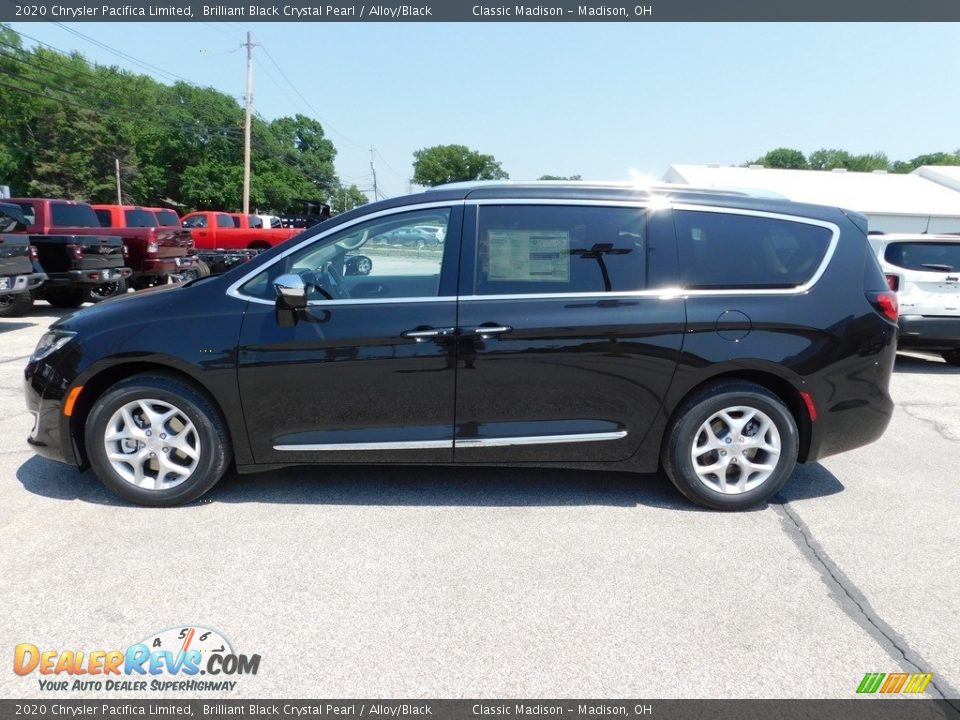 2020 Chrysler Pacifica Limited Brilliant Black Crystal Pearl / Alloy/Black Photo #4