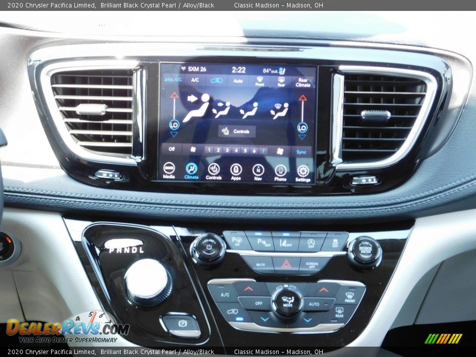 2020 Chrysler Pacifica Limited Brilliant Black Crystal Pearl / Alloy/Black Photo #8