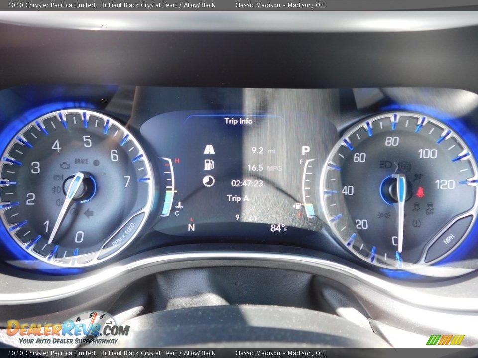 2020 Chrysler Pacifica Limited Brilliant Black Crystal Pearl / Alloy/Black Photo #11