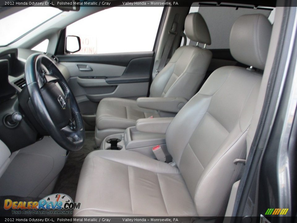 2012 Honda Odyssey EX-L Polished Metal Metallic / Gray Photo #11