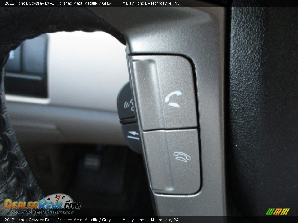 2012 Honda Odyssey EX-L Polished Metal Metallic / Gray Photo #17
