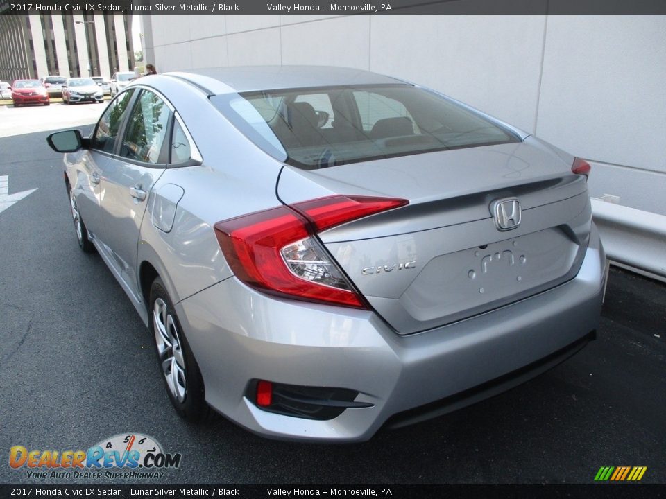 2017 Honda Civic LX Sedan Lunar Silver Metallic / Black Photo #3