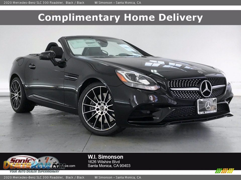 2020 Mercedes-Benz SLC 300 Roadster Black / Black Photo #1