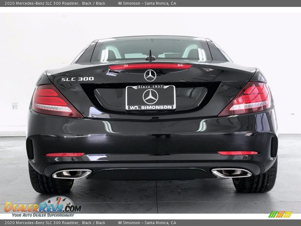 2020 Mercedes-Benz SLC 300 Roadster Black / Black Photo #3
