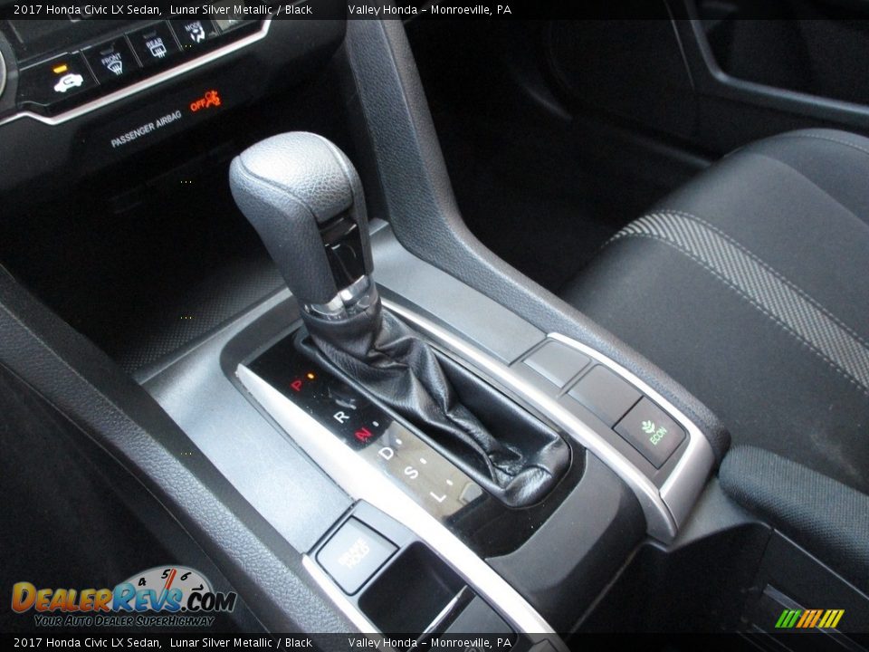 2017 Honda Civic LX Sedan Lunar Silver Metallic / Black Photo #14