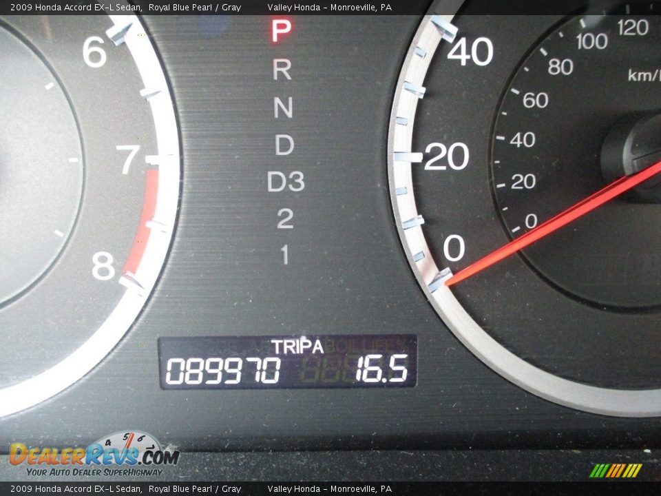 2009 Honda Accord EX-L Sedan Royal Blue Pearl / Gray Photo #20