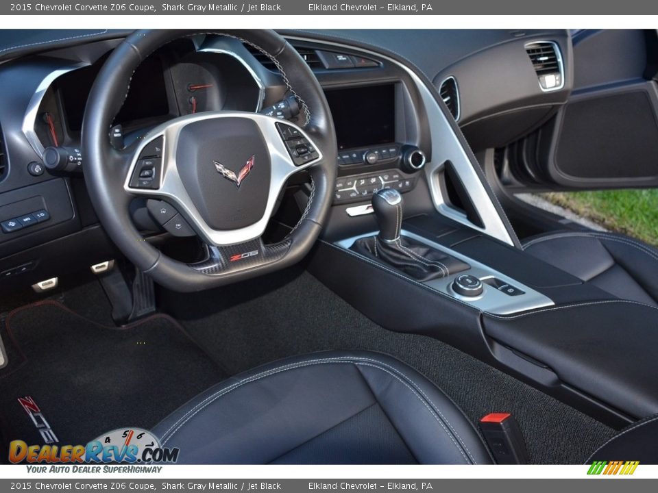 2015 Chevrolet Corvette Z06 Coupe Shark Gray Metallic / Jet Black Photo #26