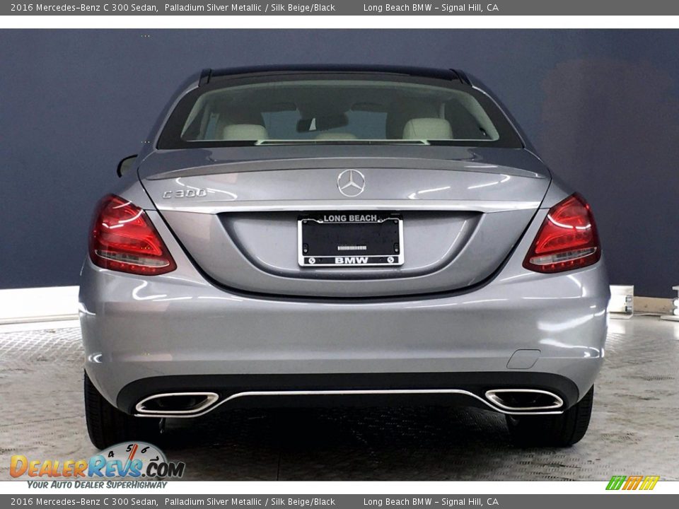 2016 Mercedes-Benz C 300 Sedan Palladium Silver Metallic / Silk Beige/Black Photo #3