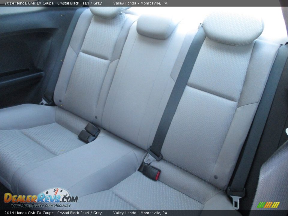 2014 Honda Civic EX Coupe Crystal Black Pearl / Gray Photo #13