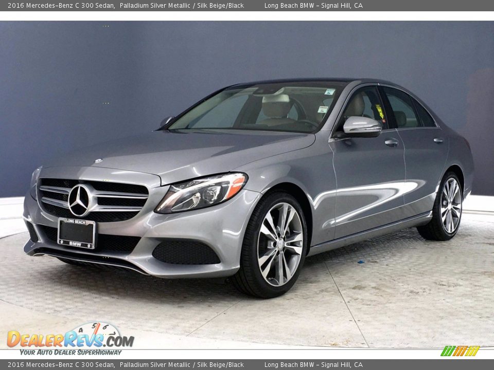 2016 Mercedes-Benz C 300 Sedan Palladium Silver Metallic / Silk Beige/Black Photo #12