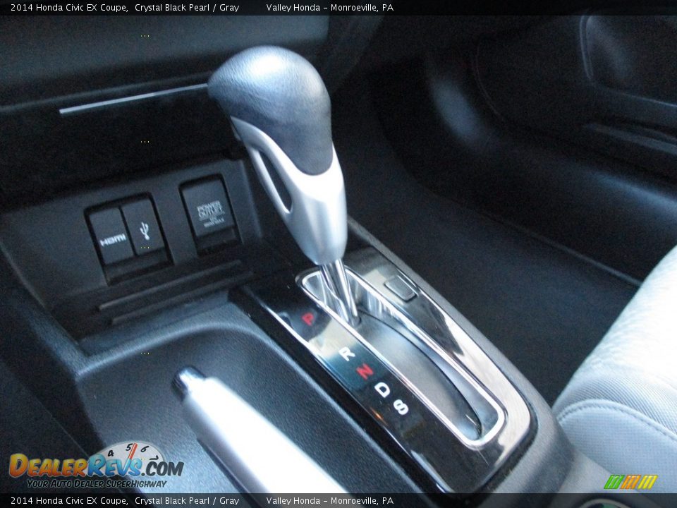 2014 Honda Civic EX Coupe Crystal Black Pearl / Gray Photo #15