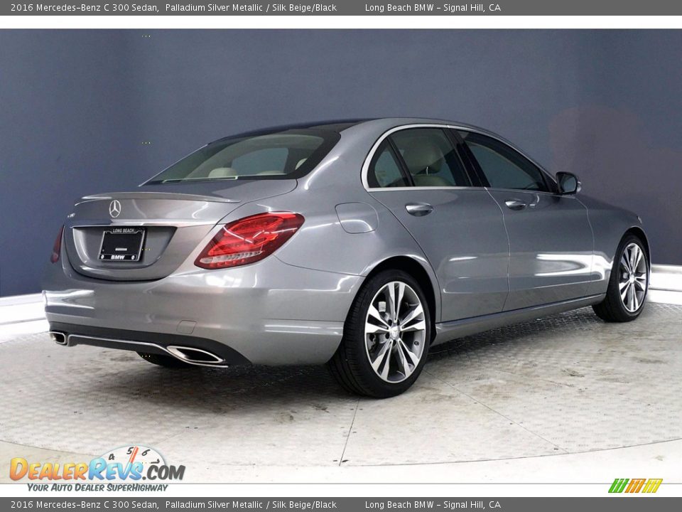 2016 Mercedes-Benz C 300 Sedan Palladium Silver Metallic / Silk Beige/Black Photo #13