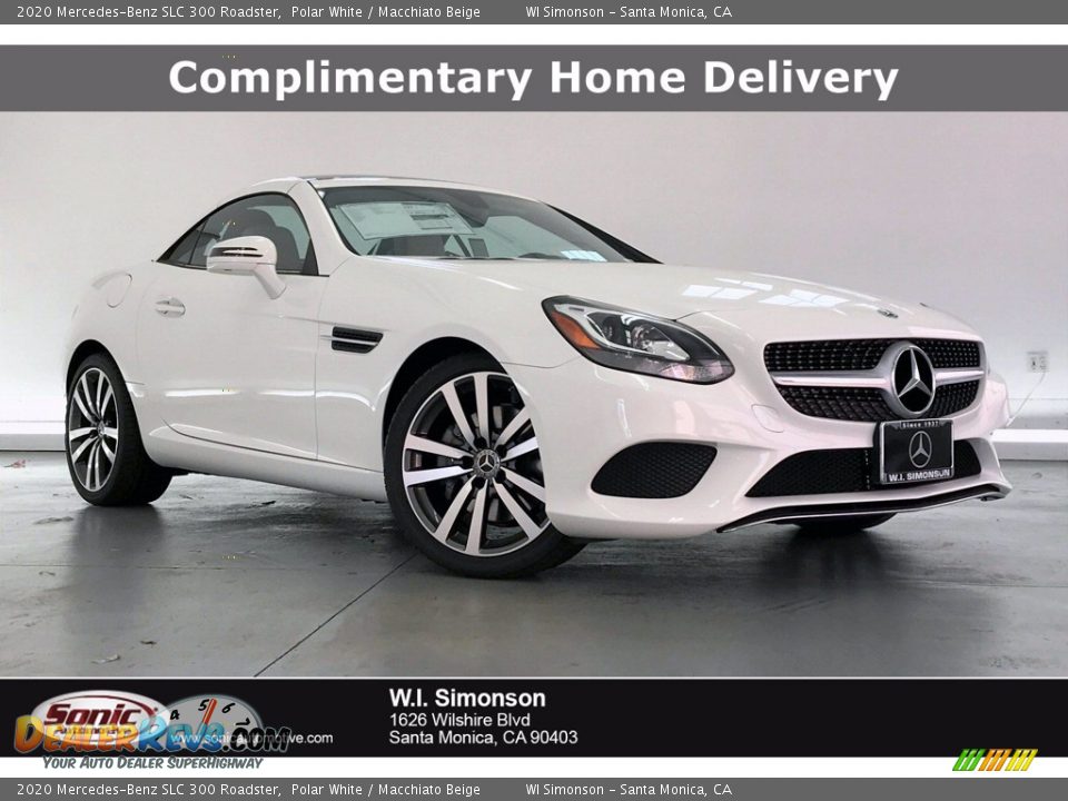 2020 Mercedes-Benz SLC 300 Roadster Polar White / Macchiato Beige Photo #1