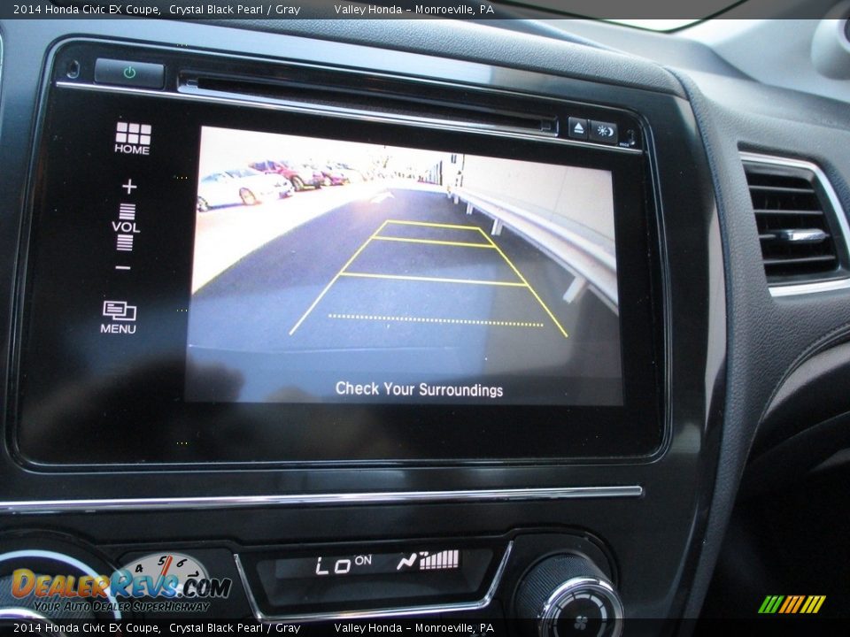 2014 Honda Civic EX Coupe Crystal Black Pearl / Gray Photo #17
